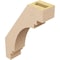 Ekena Millwork 3-inch W x 10-inch D x 14-inch H Pescadero Rough Cedar Woodgrain TimberThane Knee Brace, Primed BRCUR03X10X14PECRCPR - alternate 5